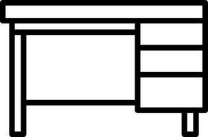 Office Table Vector Icon Design