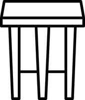 Stool Vector Icon Design