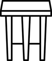 Stool Vector Icon Design