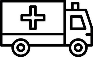 Ambulance Vector Icon Design