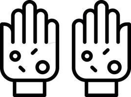 Dirty hands Vector Icon Design