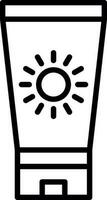 Sun block Vector Icon Design