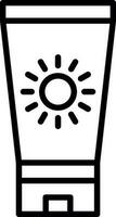 Sun block Vector Icon Design