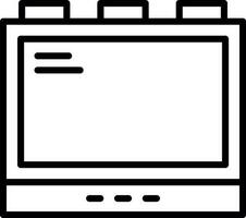 diseño de icono de vector de monitor