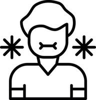 Sick Person Vector Icon Design