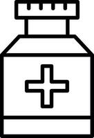 Pill jar Vector Icon Design