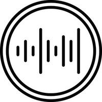 Sound waves Vector Icon Design