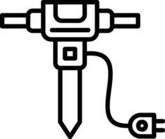 Jackhammer Vector Icon Design