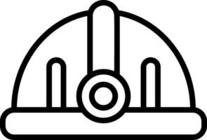 Torch helmet Vector Icon Design