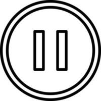 Pause Vector Icon Design