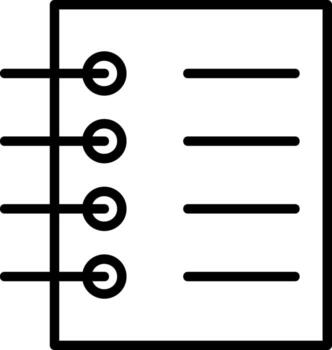 diseño de icono de vector de cuaderno