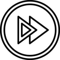Fast Forward Vector Icon Design