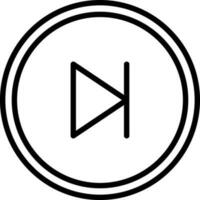 Skip Vector Icon Design