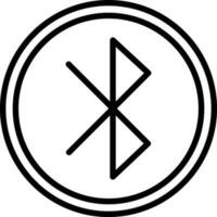 diseño de icono de vector de bluetooth