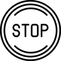 Stop Vector Icon Design