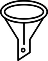 Funnel Vector Icon Design