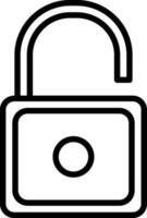Padlock Unlock Vector Icon Design