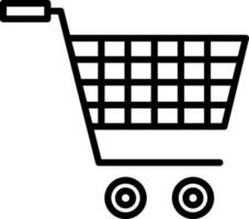 diseño de icono de vector de carrito de compras