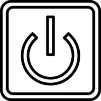 Power Button Off Vector Icon Design