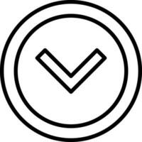 Chevron Arrow Down Vector Icon Design