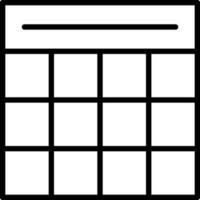 Table Grid Vector Icon Design