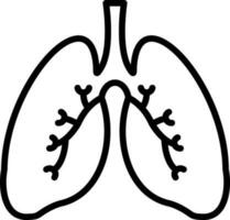 Lungs Vector Icon Design
