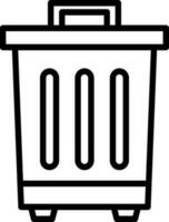 Waste bin Vector Icon Design
