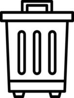 Waste bin Vector Icon Design