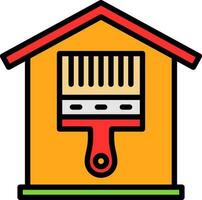 Paint Brush Vector Icon Design