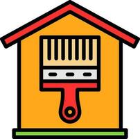 Paint Brush Vector Icon Design