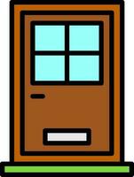 Front Door Vector Icon Design