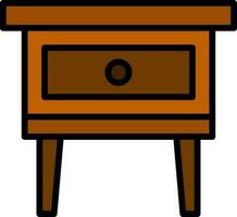 Night Stand Vector Icon Design