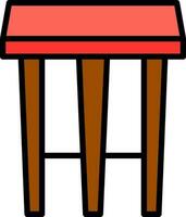 Stool Vector Icon Design