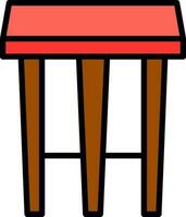 Stool Vector Icon Design