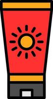 Sun block Vector Icon Design