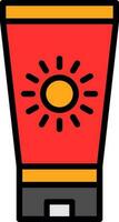 Sun block Vector Icon Design