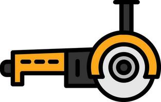 Angle grinder Vector Icon Design