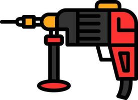 Drilling machine Vector Icon Design