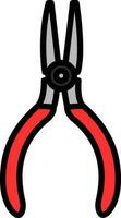 Needle nose pliers Vector Icon Design