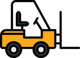 Forklift Vector Icon Design