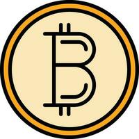 diseño de icono de vector de bitcoin