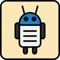 Android Character Vector Icon Design