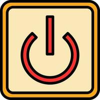 Power Button Off Vector Icon Design