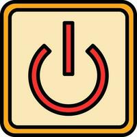 Power Button Off Vector Icon Design