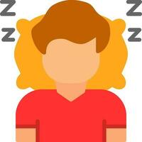 Sleeping Vector Icon Design