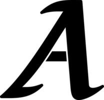 Letter A Vector Icon Design