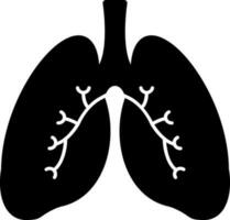 diseño de icono de vector de pulmones