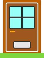 Front Door Vector Icon Design