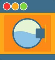 Washing Machine Vector Icon Design