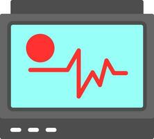 Ecg monitor Vector Icon Design